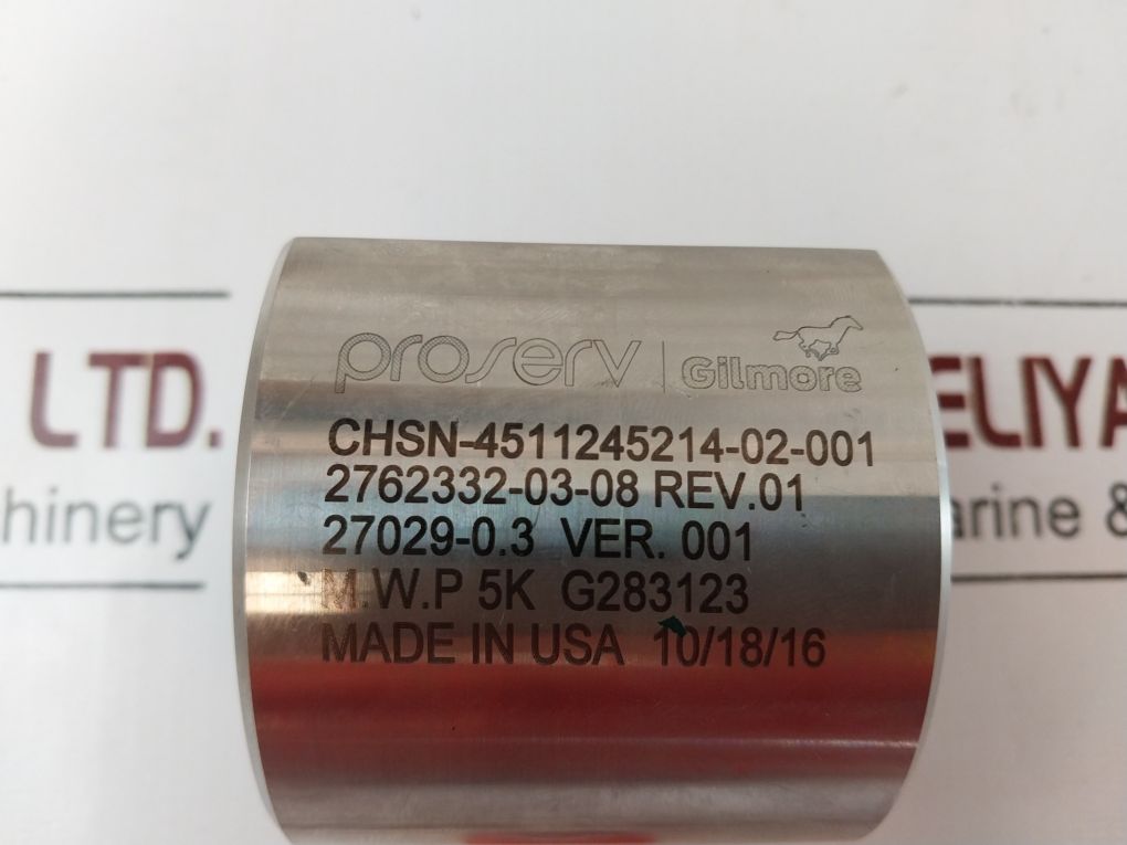 Gilmore Proserv 27029-0.3 Shuttle Valve Chsn-4511245214-02-001