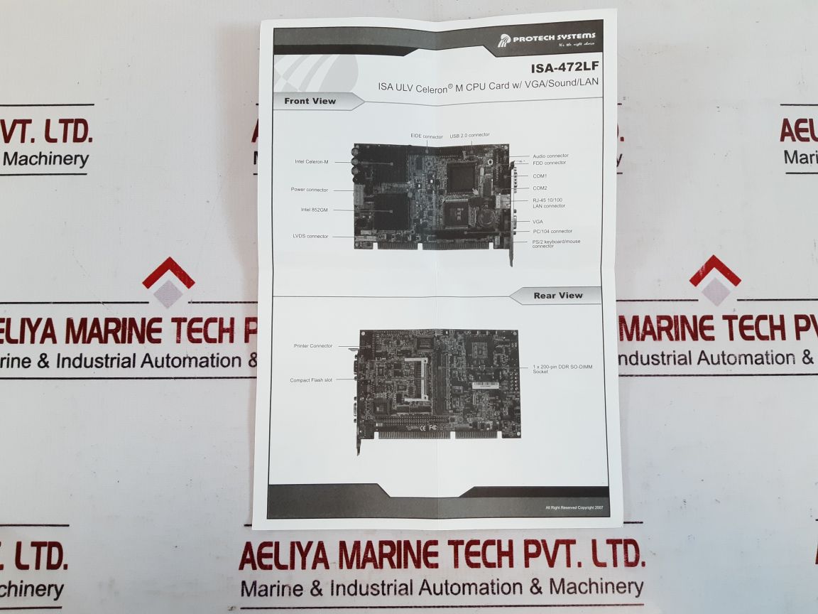 Protech Systems A1A0100521 Pcb Card