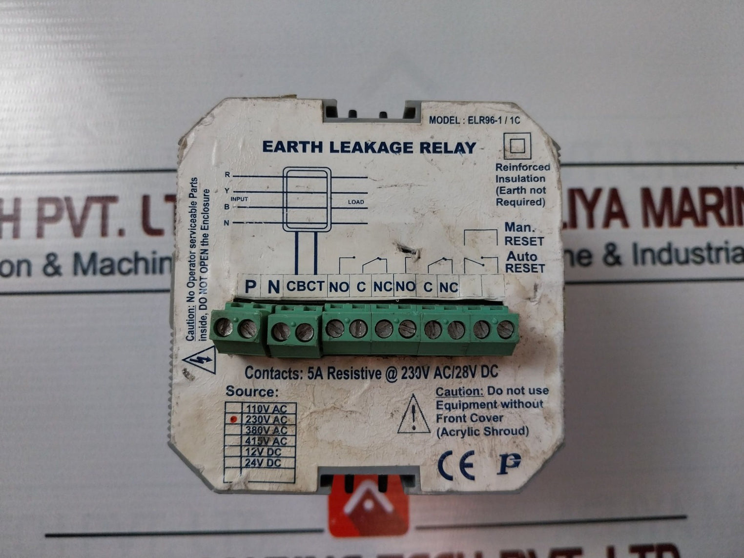 Protime Elr96-1/1C Earth Leakage Relay-indicator