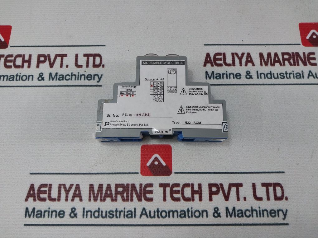 Protime N22-acm Adjustable Cyclic Timer A1-a2 230V Ac