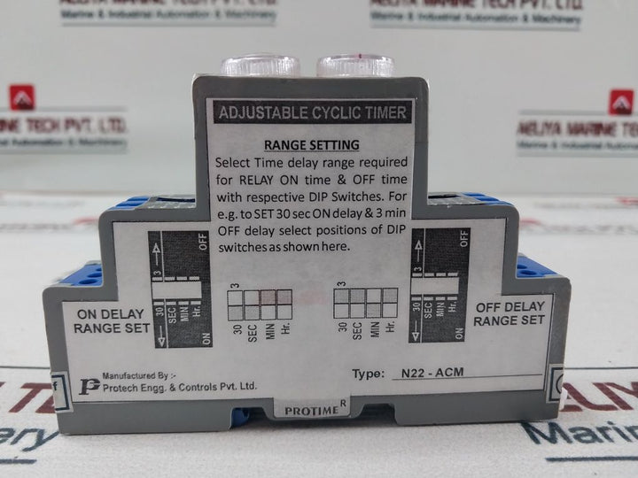 Protime N22-acm Adjustable Cyclic Timer A1-a2 230V Ac