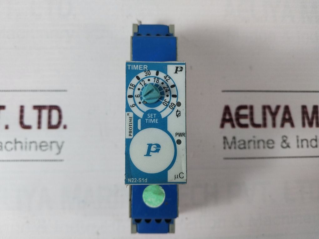 Protime N22-s1D/µC Voltage Relay Monitor Timer 230V Ac/24V Dc