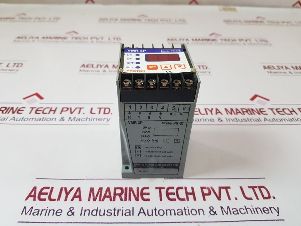 Proton Vmr 3P Proton Voltage Monitoring Relay Pr-07