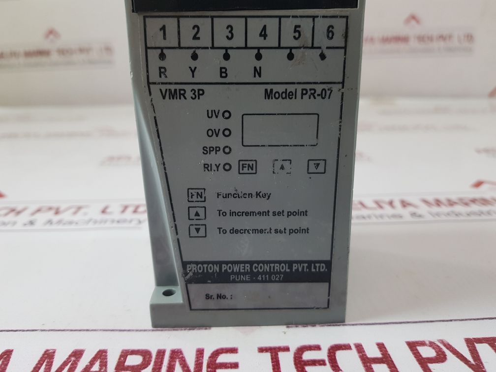 Proton Vmr 3P Proton Voltage Monitoring Relay Pr-07