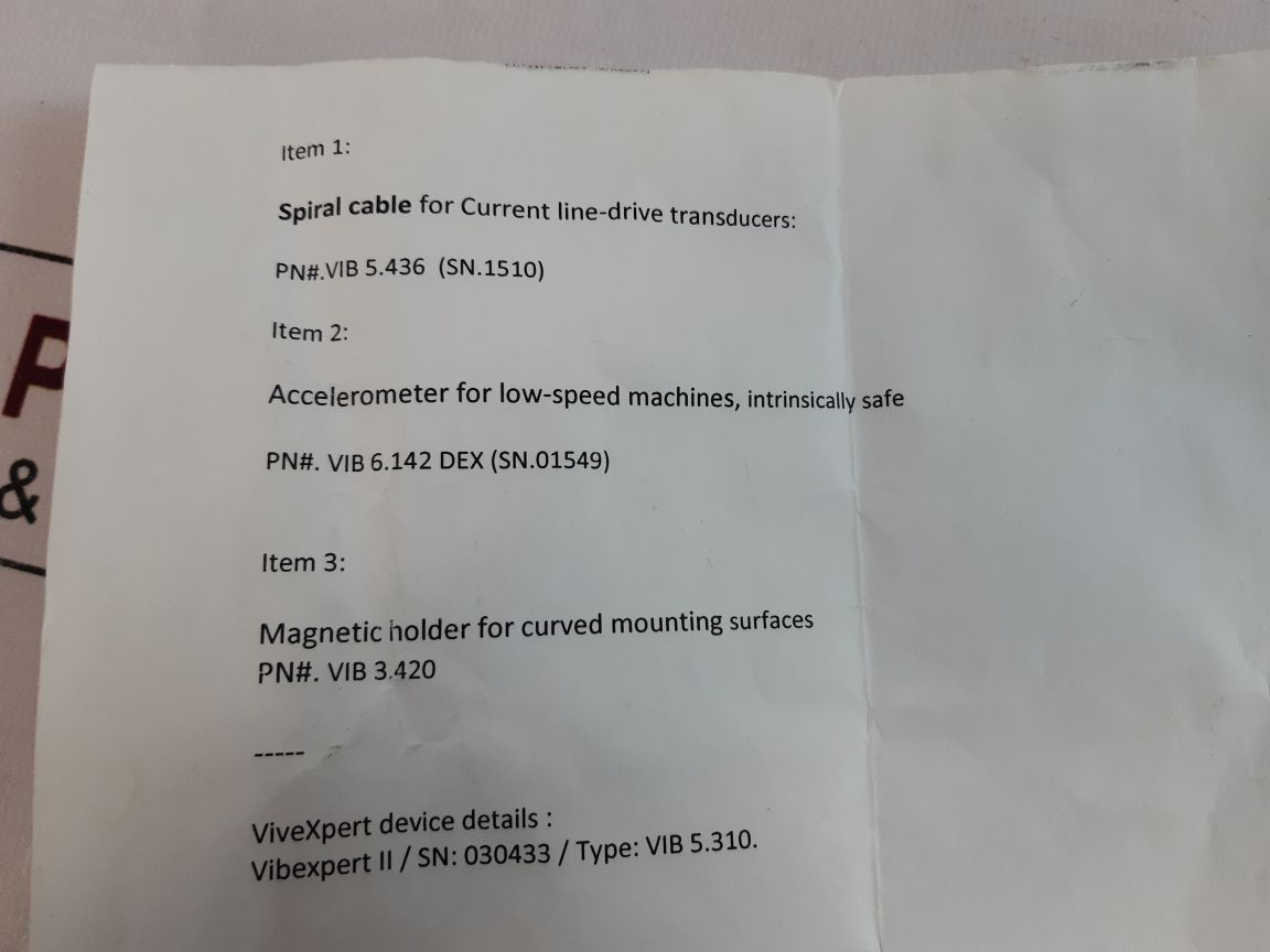 Pruftechnik Vib 5.436 Spiral Cable
