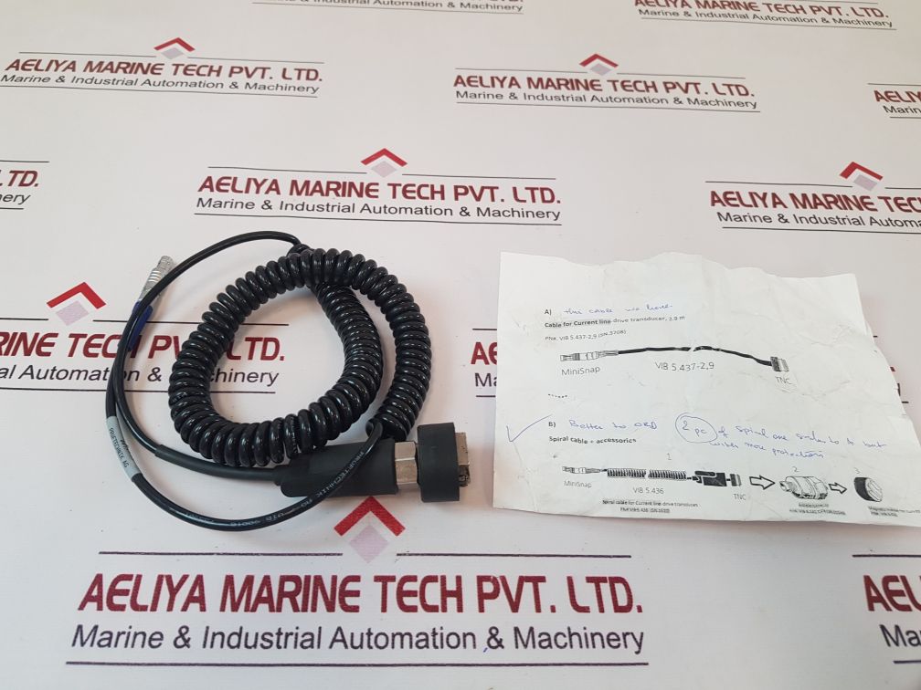 Pruftechnik Vib 5.436 Spiral Cable+Accessories Vib 5.310,Vib 6.142 Dex,Vib 3.420