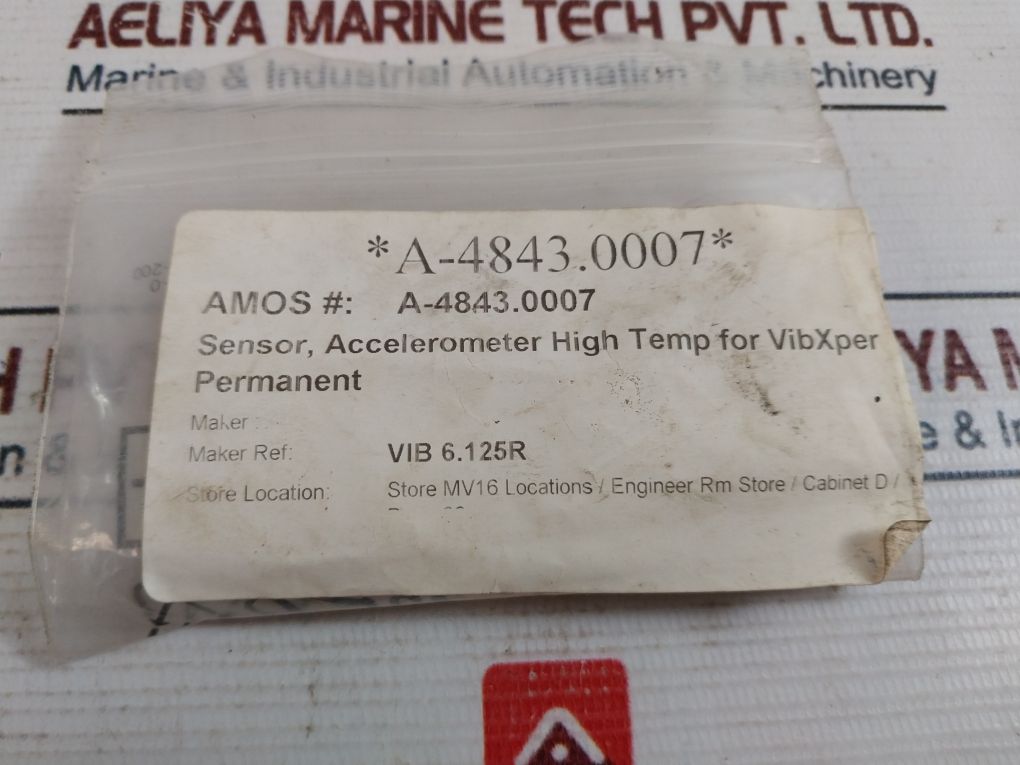 Pruftechnik Vib 6.125 R Accelerometer High Temp For Vibxper Permanent Sensor