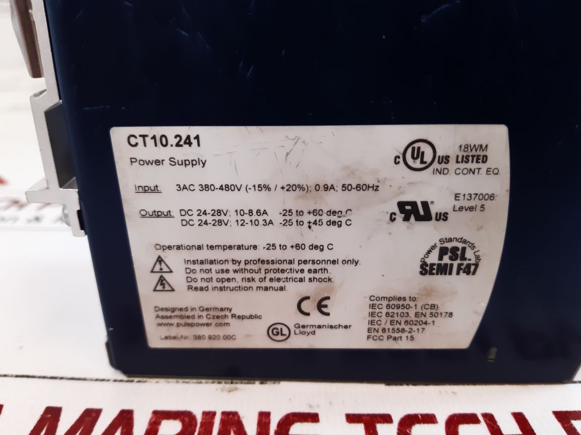 Puls Ct10.241 Power Supply
