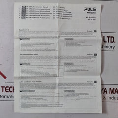 Puls Ml15.121 Power Supply Ac 100-240V
