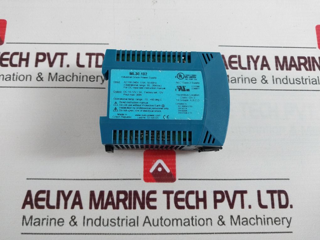 Puls Ml30.102 Industrial Grade Power Supply 100-240V 0.6A 30W