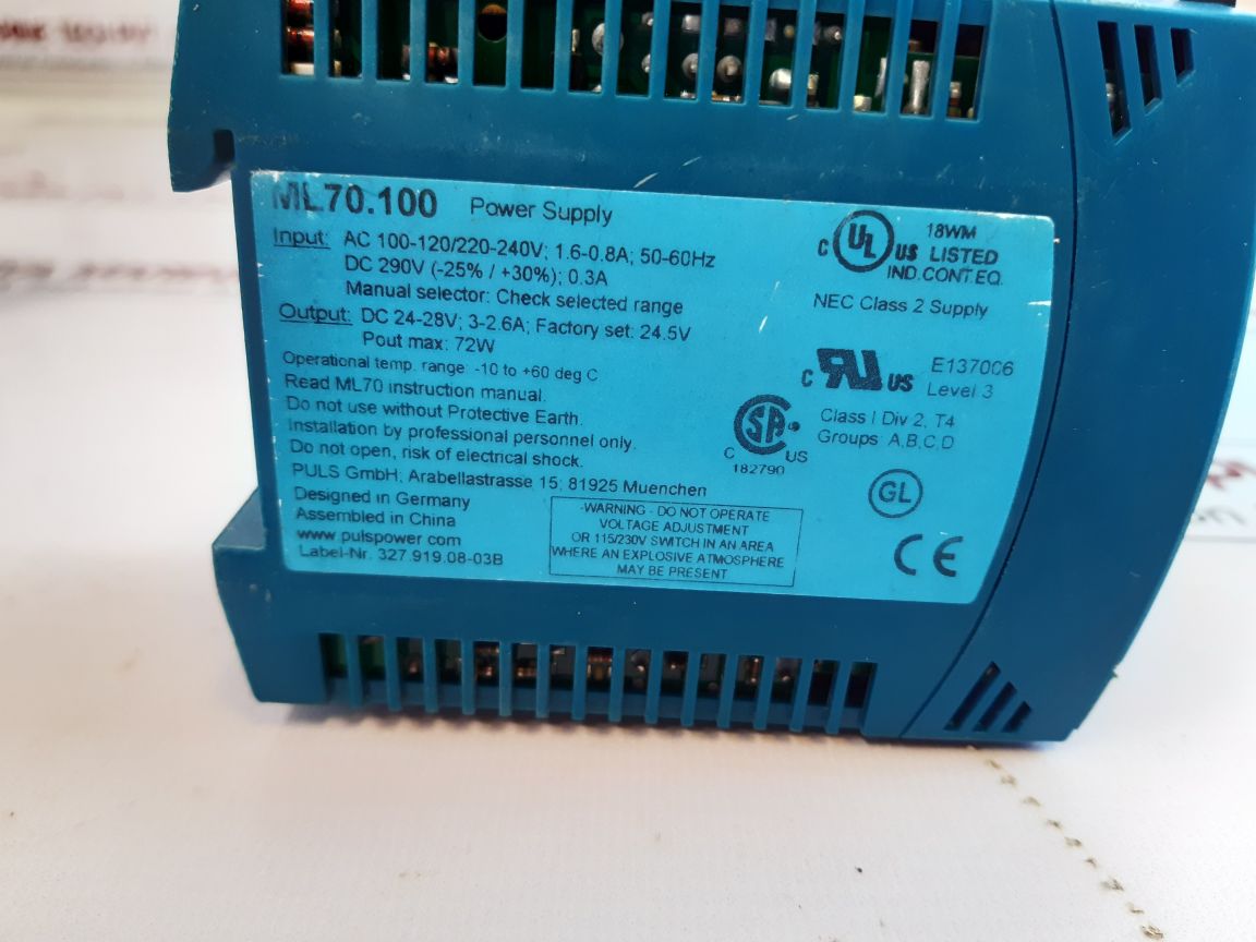 Puls Ml70.100 Power Supply