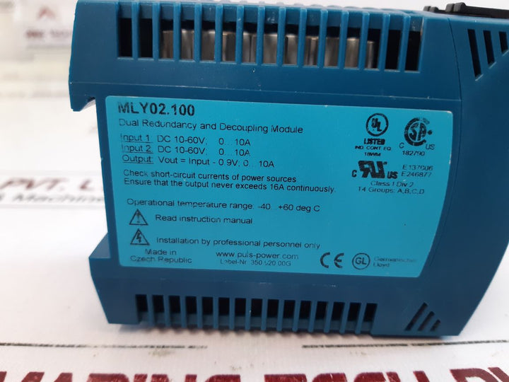 Puls Mly02.100 Dual Redundancy And Decoupling Module
