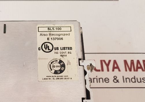 Puls Sl5 Power Supply Sl5.100