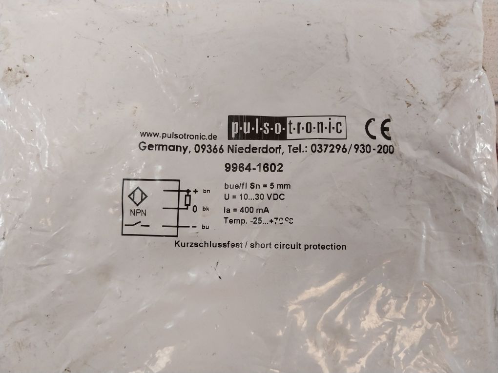 Pulsotronic 9964-1602 Proximity Switch Sensor