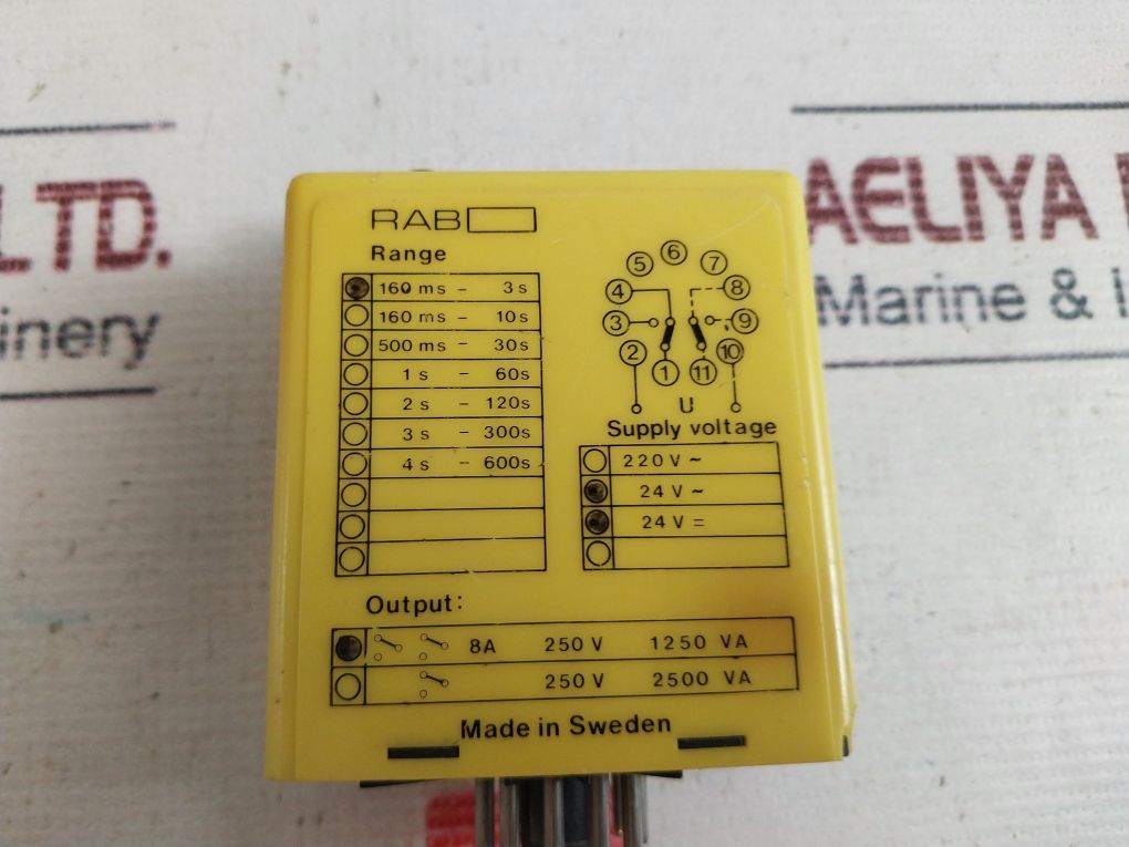 Pulsteknik Rab Relay Delay 160Ms-3S 250V