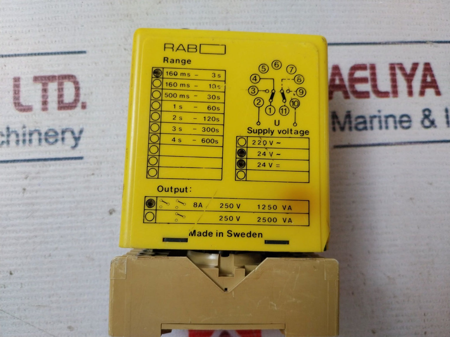 Pulsteknik Rab Relay Delay Off