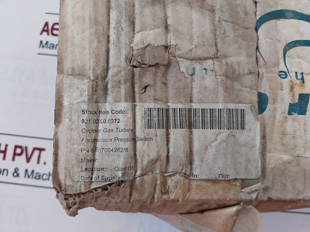 Pyropress Pf263S1B/Ox32F22C/67S3Fb Pressure Switch 64/07004262/8 Ip66