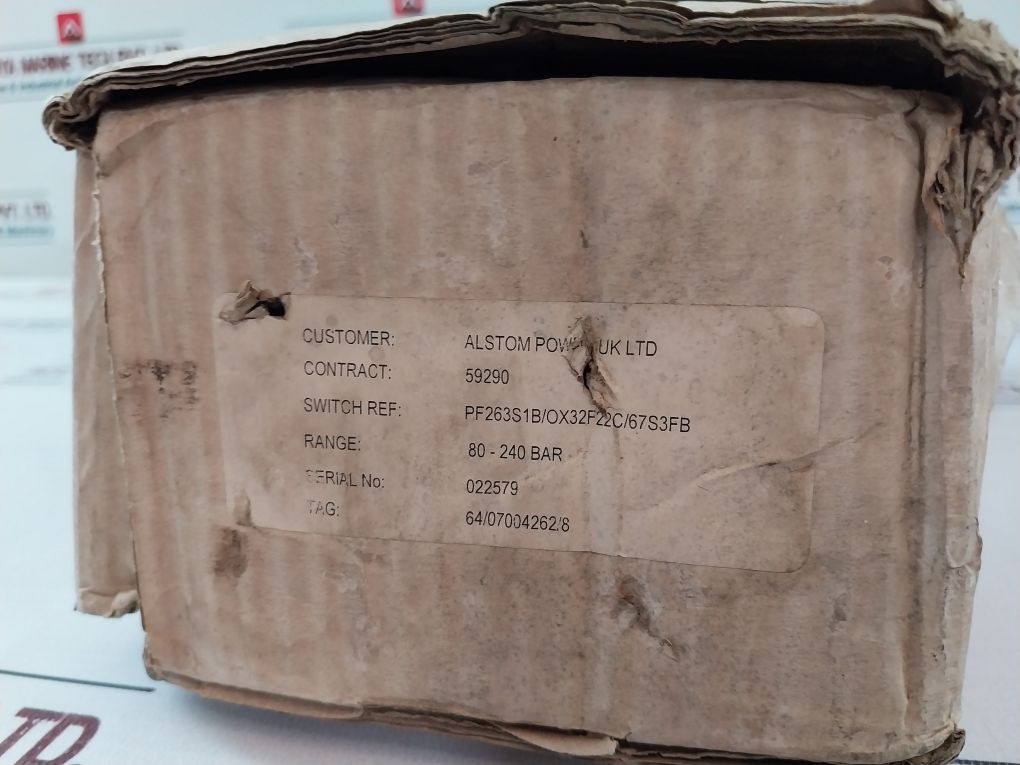 Pyropress Pf263S1B/Ox32F22C/67S3Fb Pressure Switch 64/07004262/8 Ip66