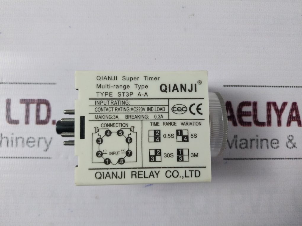 Qianji Relay St3P A-a Super Timer 0-5 Sec