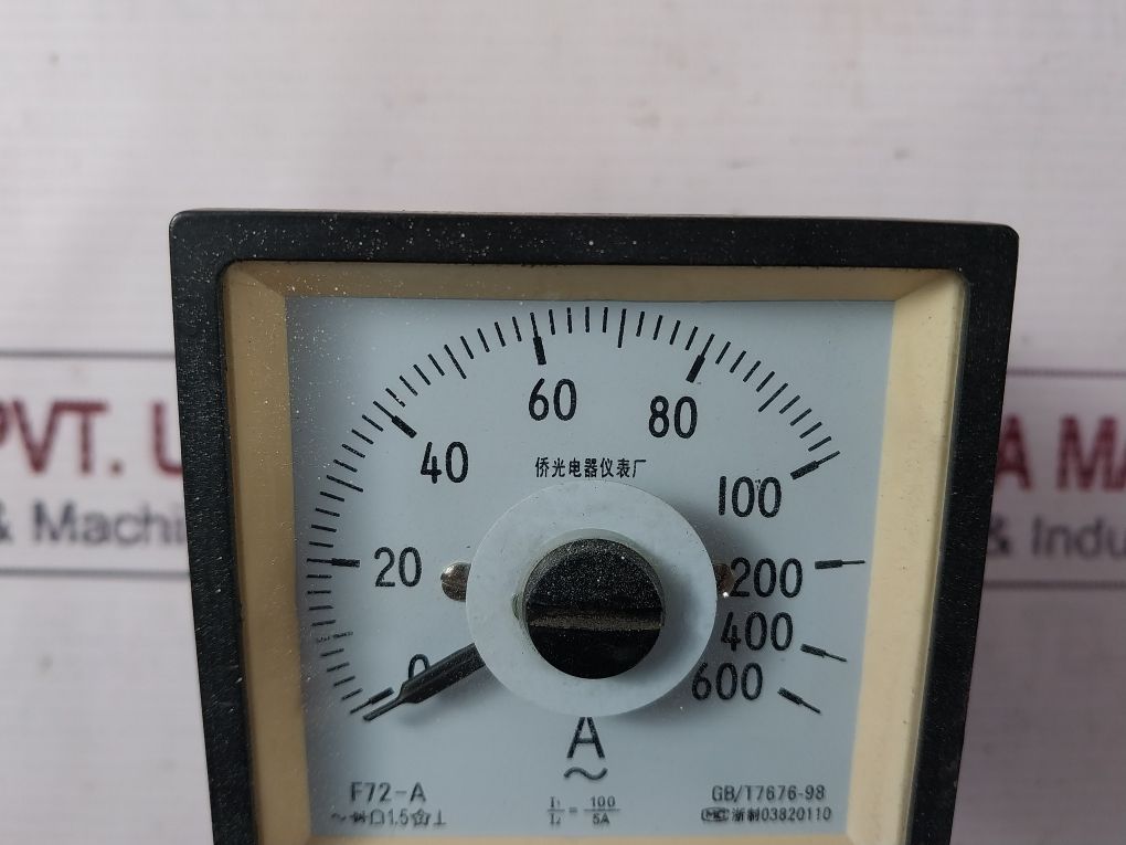 Qiaoguang Electric F72-a Ammeter 0-600 A