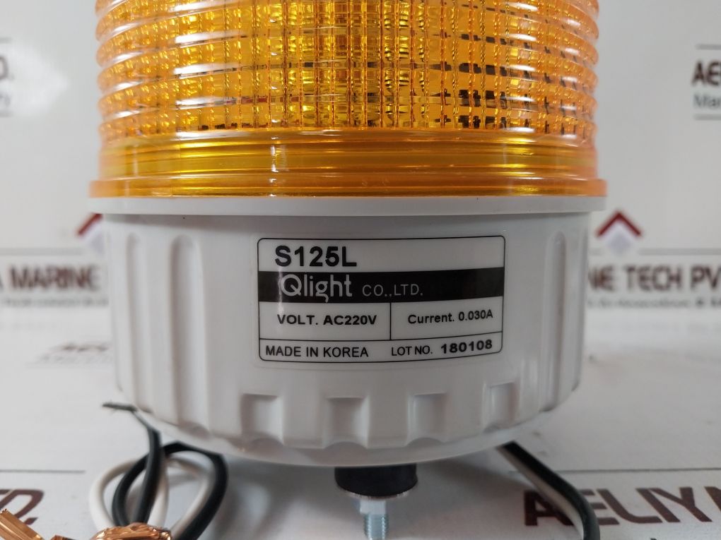 Qlight S125L Yellow Flashing Light