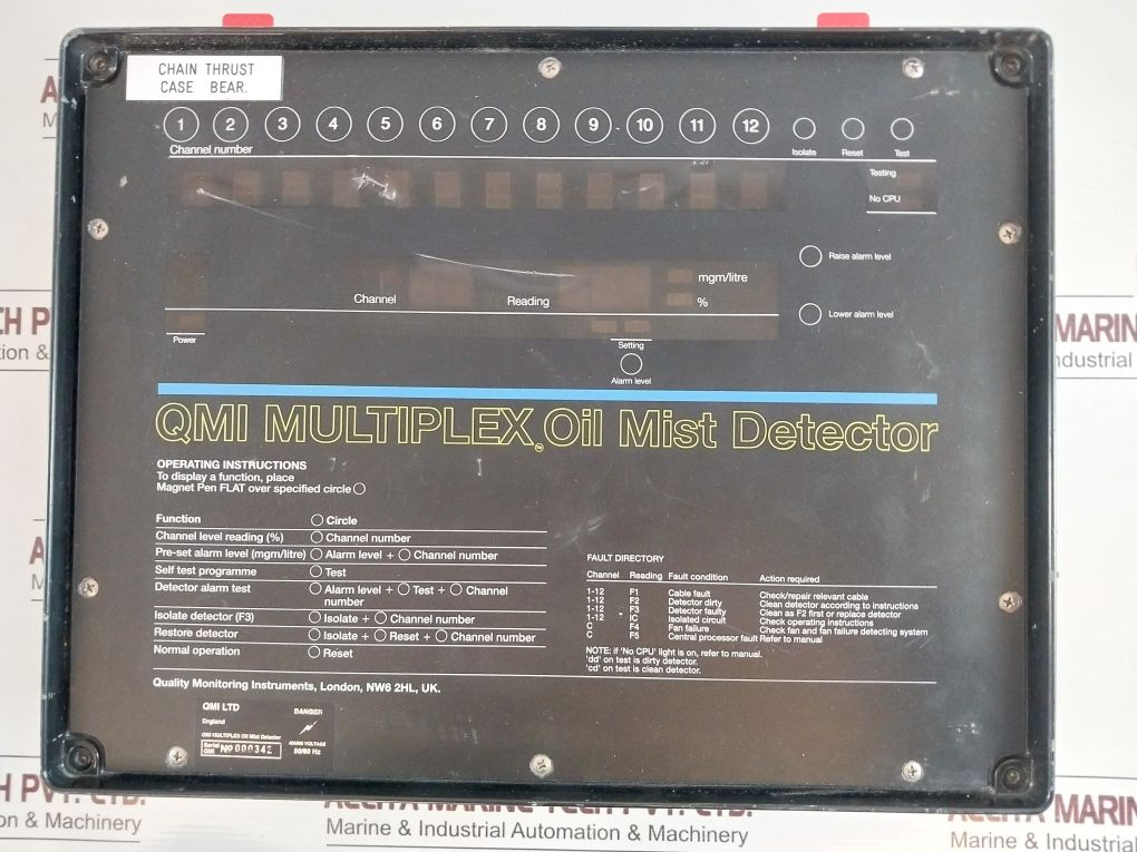 Qmi Mp12 Multiplex Oil Mist Detector 