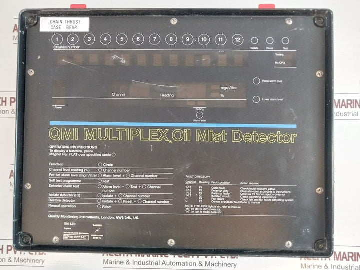 Qmi Mp12 Multiplex Oil Mist Detector 