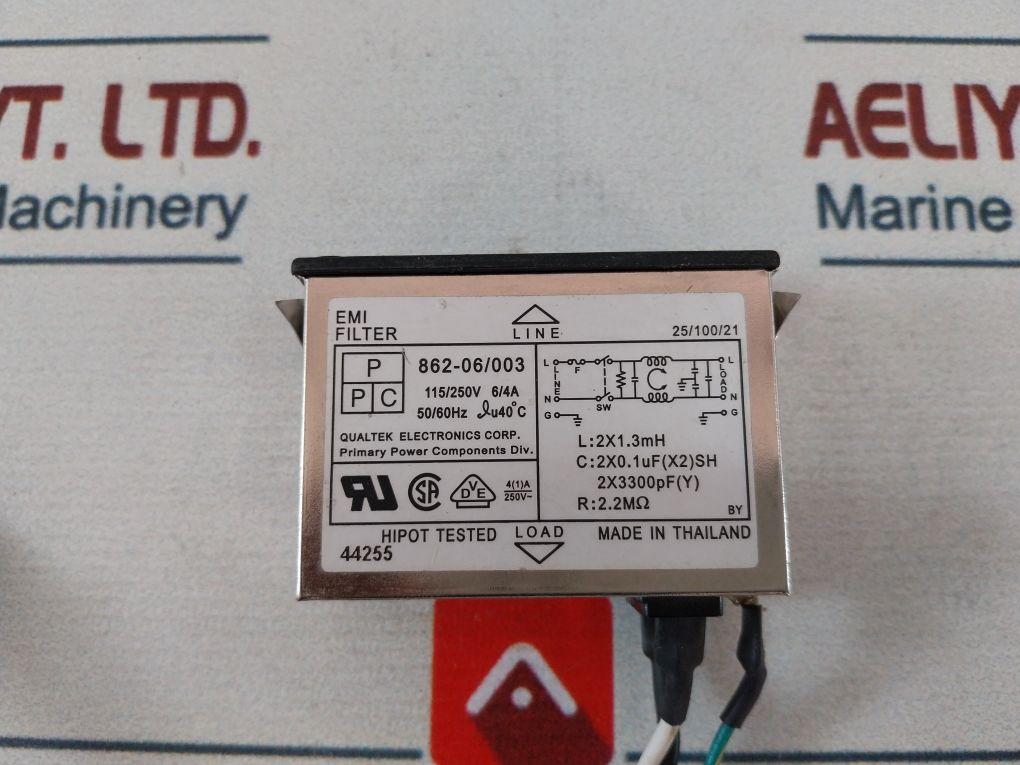 Qualtek 862-06/003 Connector, Interconnector 115/250V