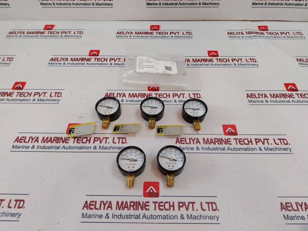 Quincy 110822 Oil Pressure Gauge 0-30 Psi 0-200 Kpa