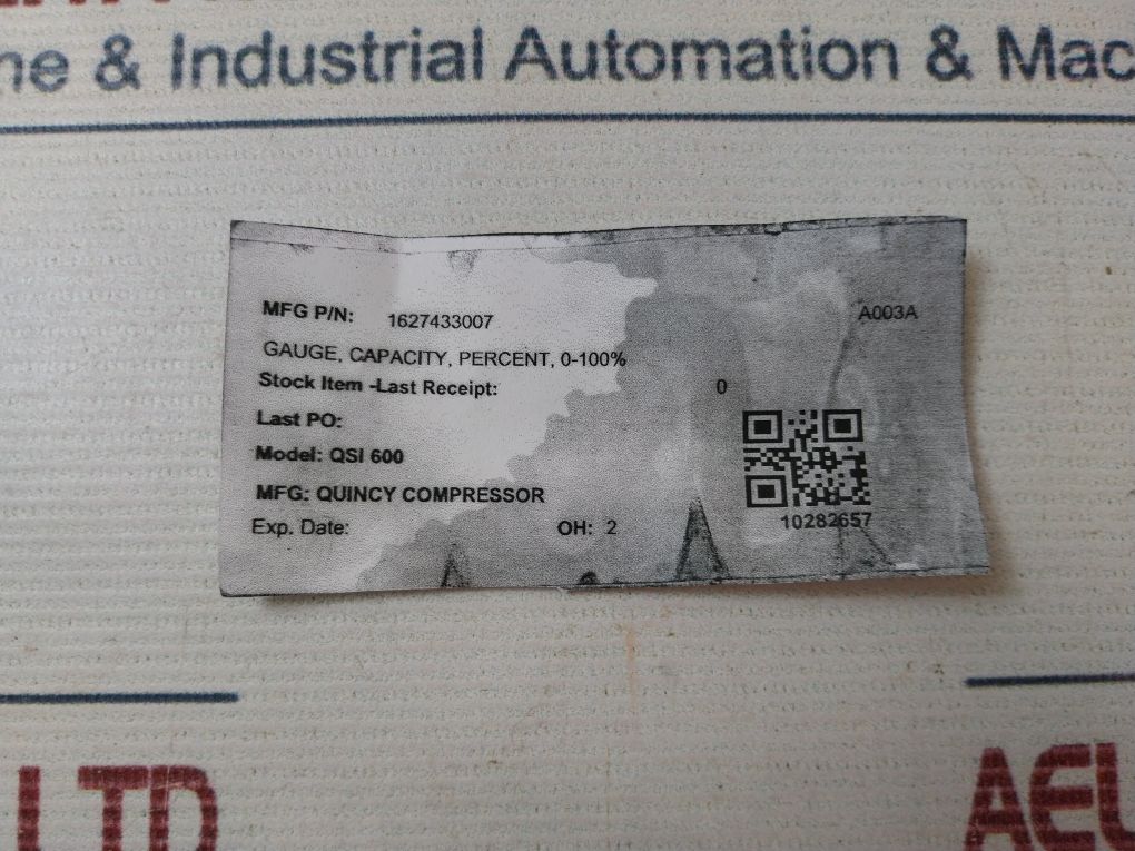 Quincy 128663 Capacity Gauge