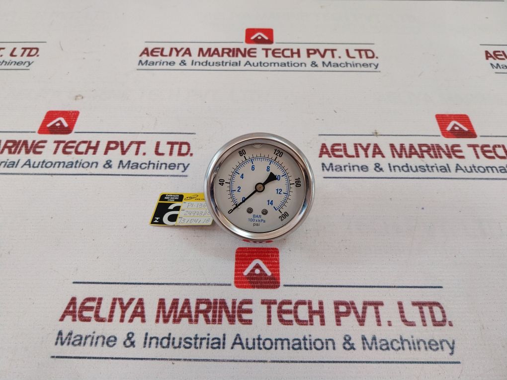 Quincy Compressor Pressure Gauge 0-200 Psi