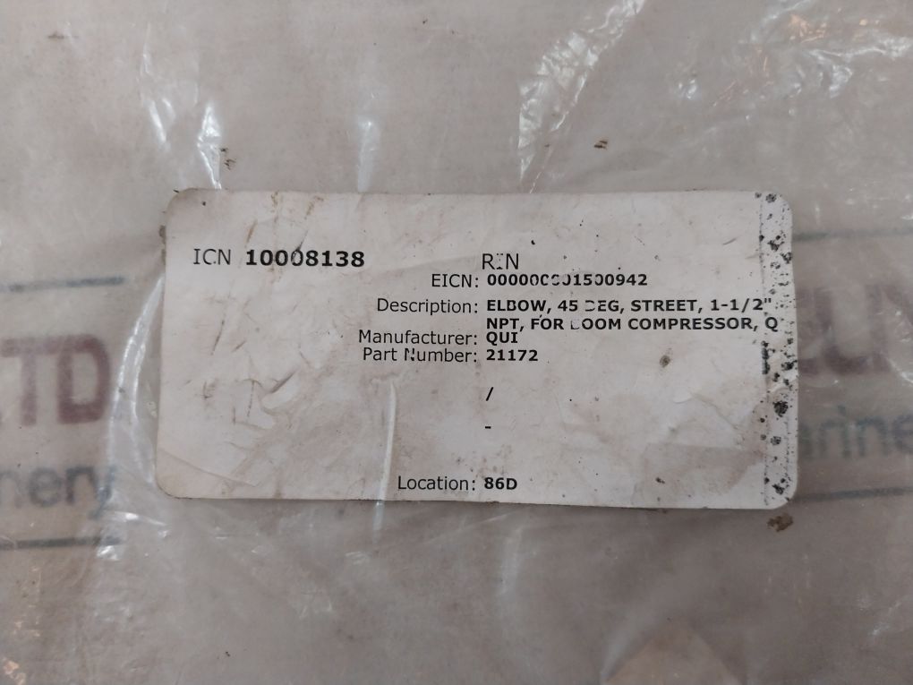 Quincy Quality 21172 Elbow45 Deg