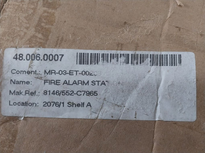 R.Stahl 8803/3 Fire Alarm Station 8146/552-c7965
