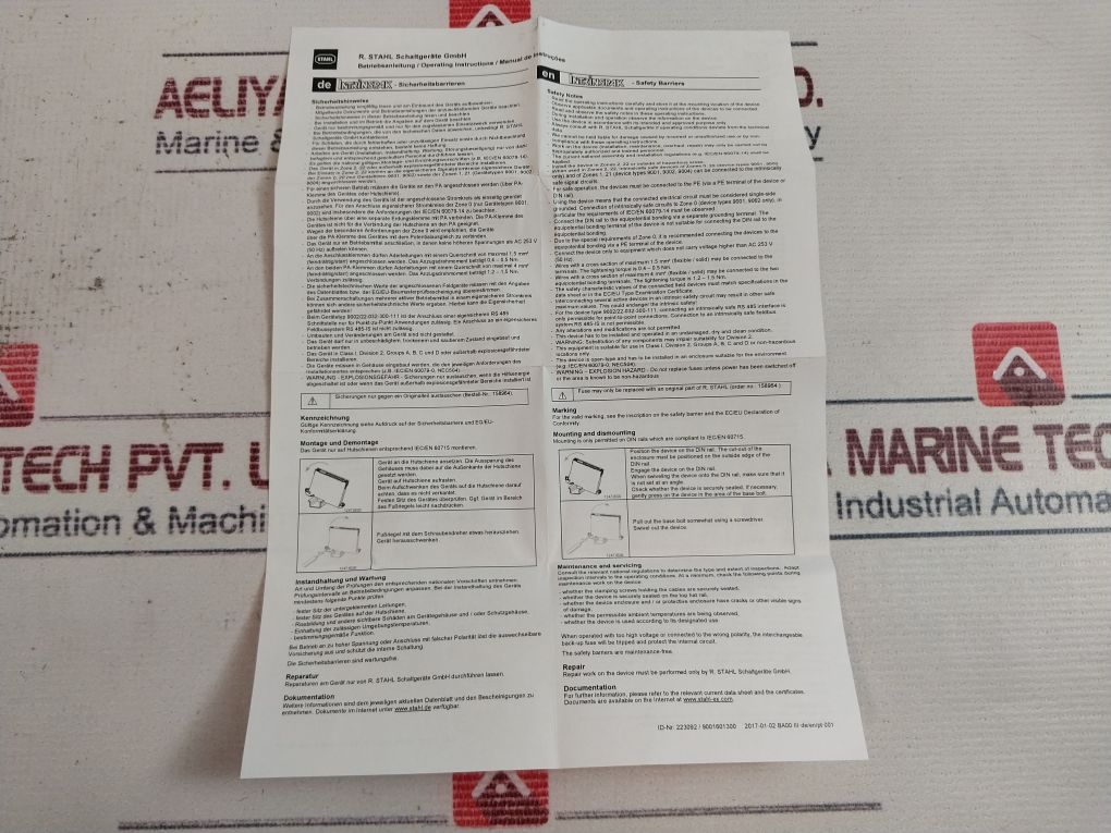 R.Stahl 9001/00-280-100-101 Safety Barrier Rev.B