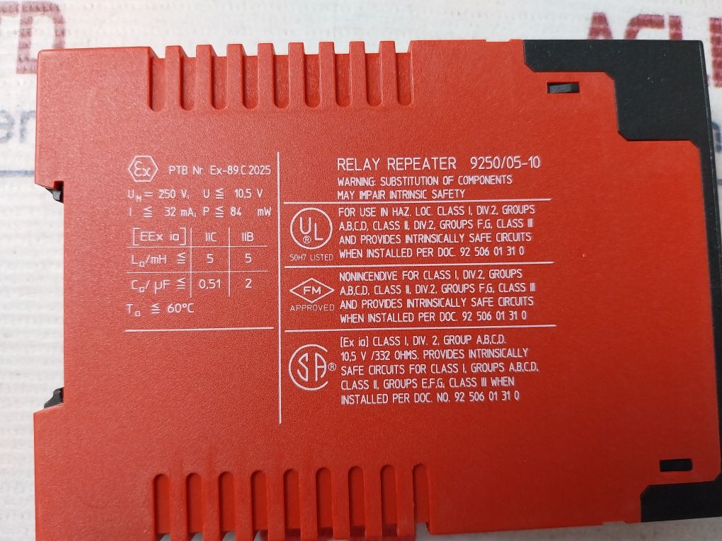 R.Stahl 9250/05-10 Repeater Relay