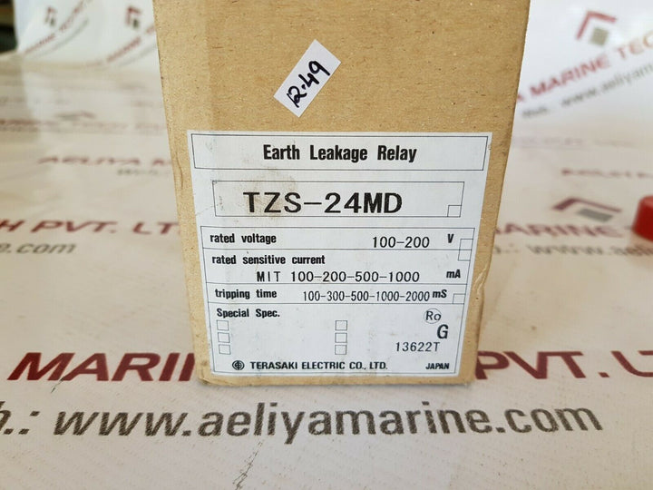 Terasaki Tzs-24Md Earth Leakage Relay 100/200V