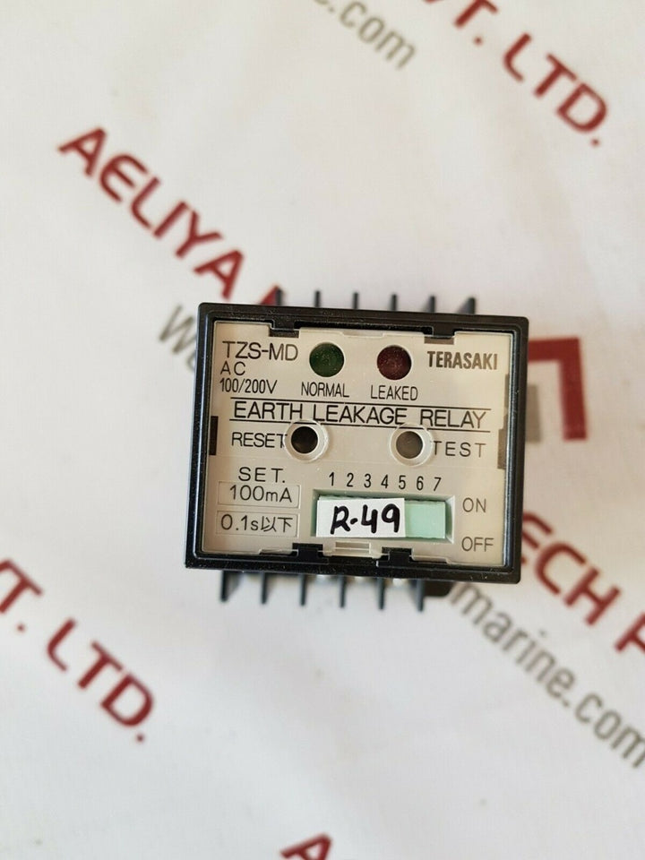 Terasaki Tzs-24Md Earth Leakage Relay 100/200V