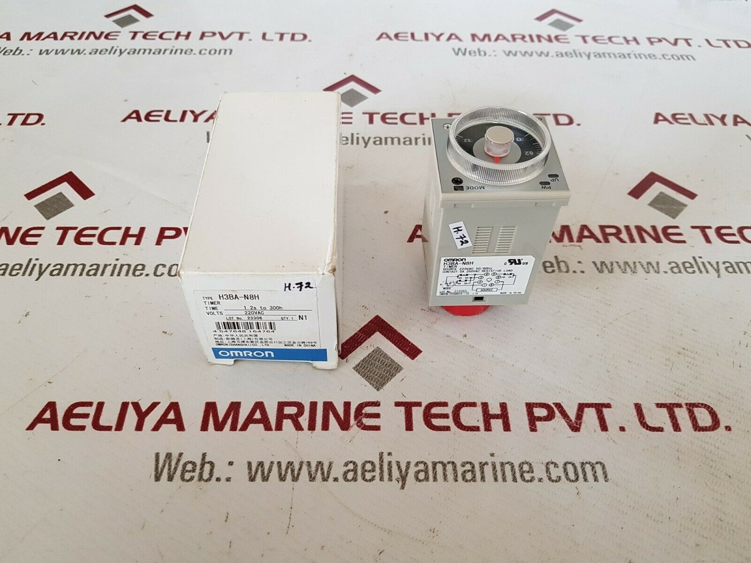 Omron h3ba-n8h timer 220vac 1.2s to 300h