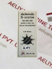 Electromatic s-system sa 205 230 delay on operate 230v 0.8-18sec