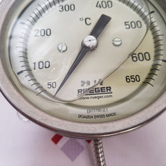 Rüeger En13190 Gas Pressure Thermometer With Capillary Tube