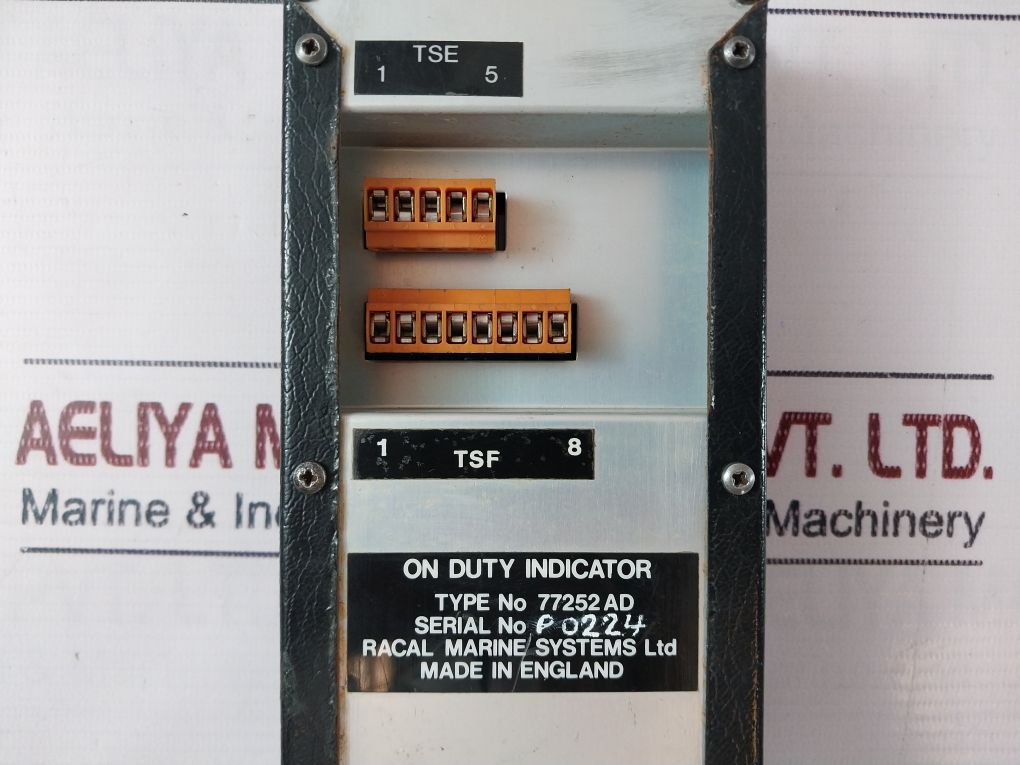 Racal Marine Systems 77252 Ad On Duty Indicator