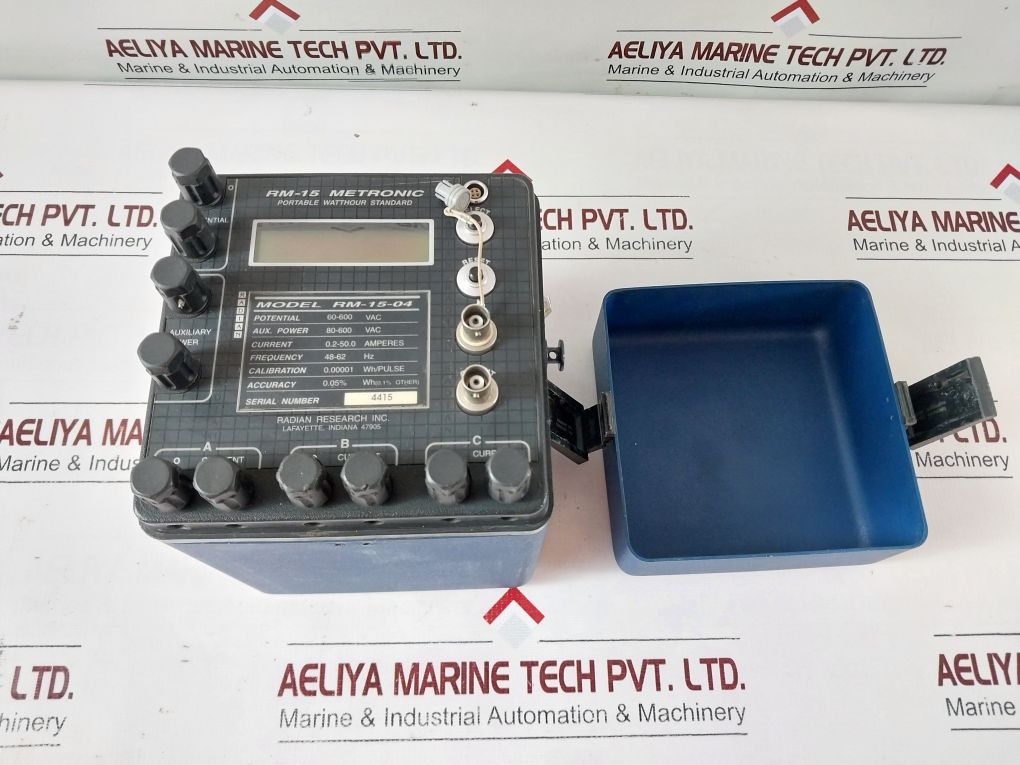 Radian Research Rm-15-04 Metronic Portable Watthour Standard
