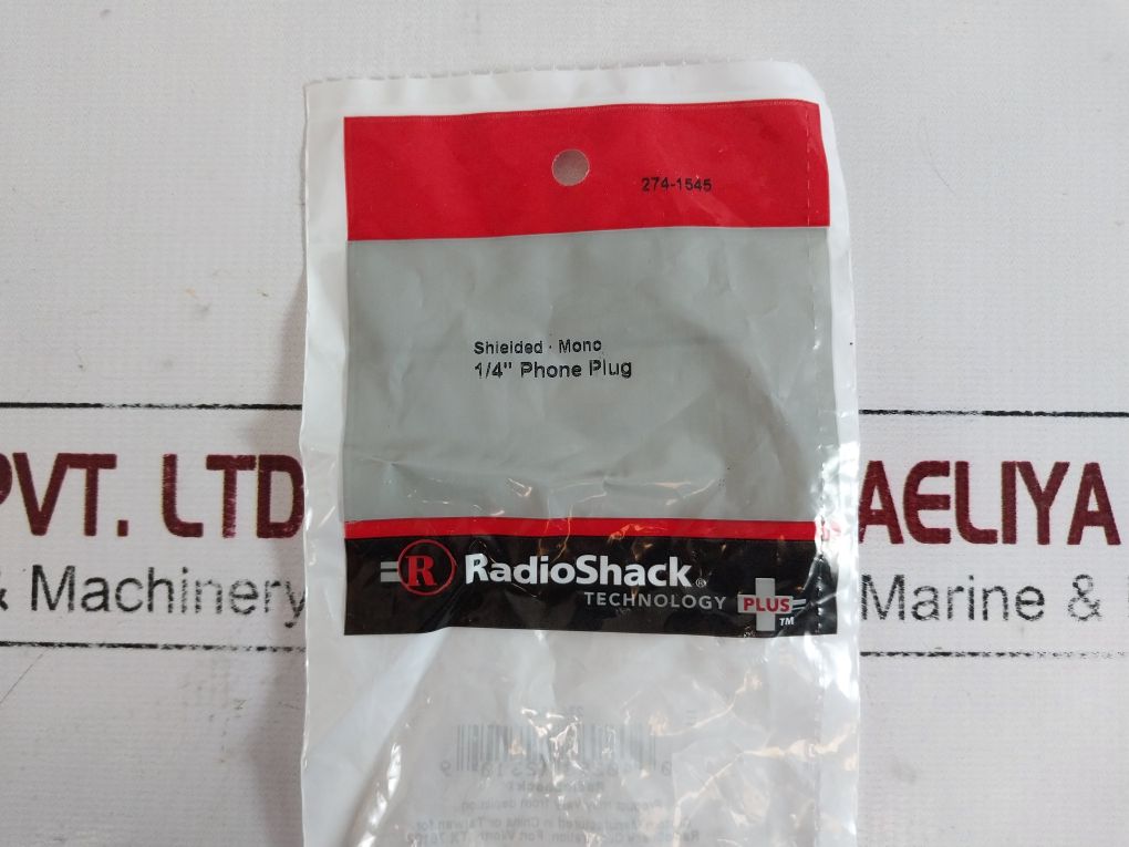 Lot Of 4X Radioshack 274-1545 Shielded Mono 1/4 Phone Plug