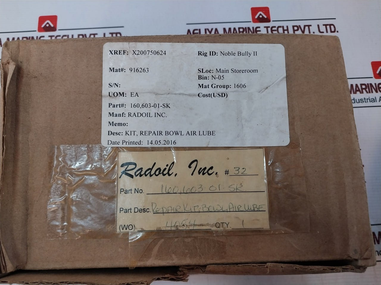 Radoil 160, 603-01-sk Bowl Air Lube Repair Kit