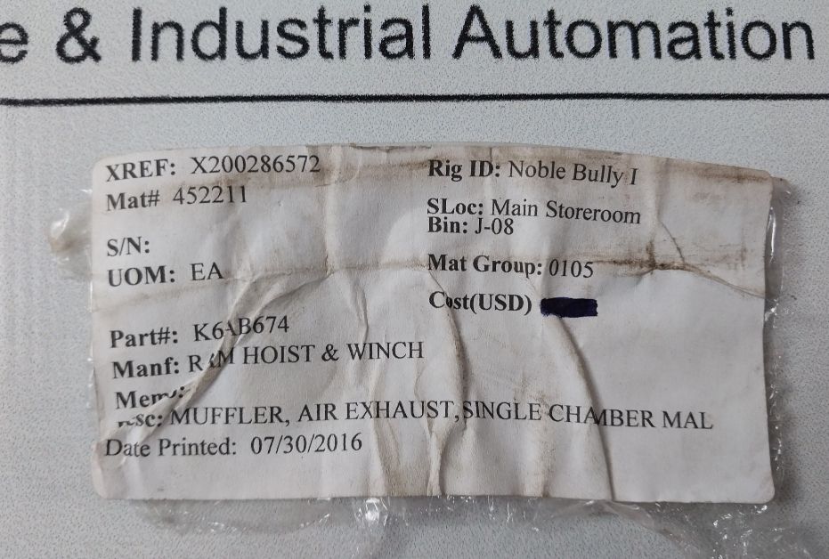 Ram Hoist & Winch K6Ab674