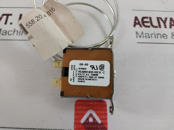 Ranco 9530N1433 Temperature Control