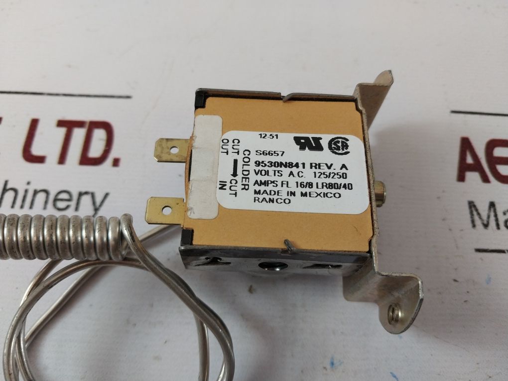 Ranco 9530N841 Refrigeration Cold Control For Jet Spray