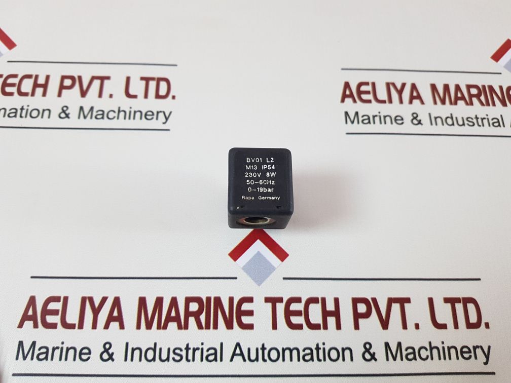 Rapa Bv01 L2 Solenoid Valve Coil 0-19 Bar M13 Ip54 0-19 Bar