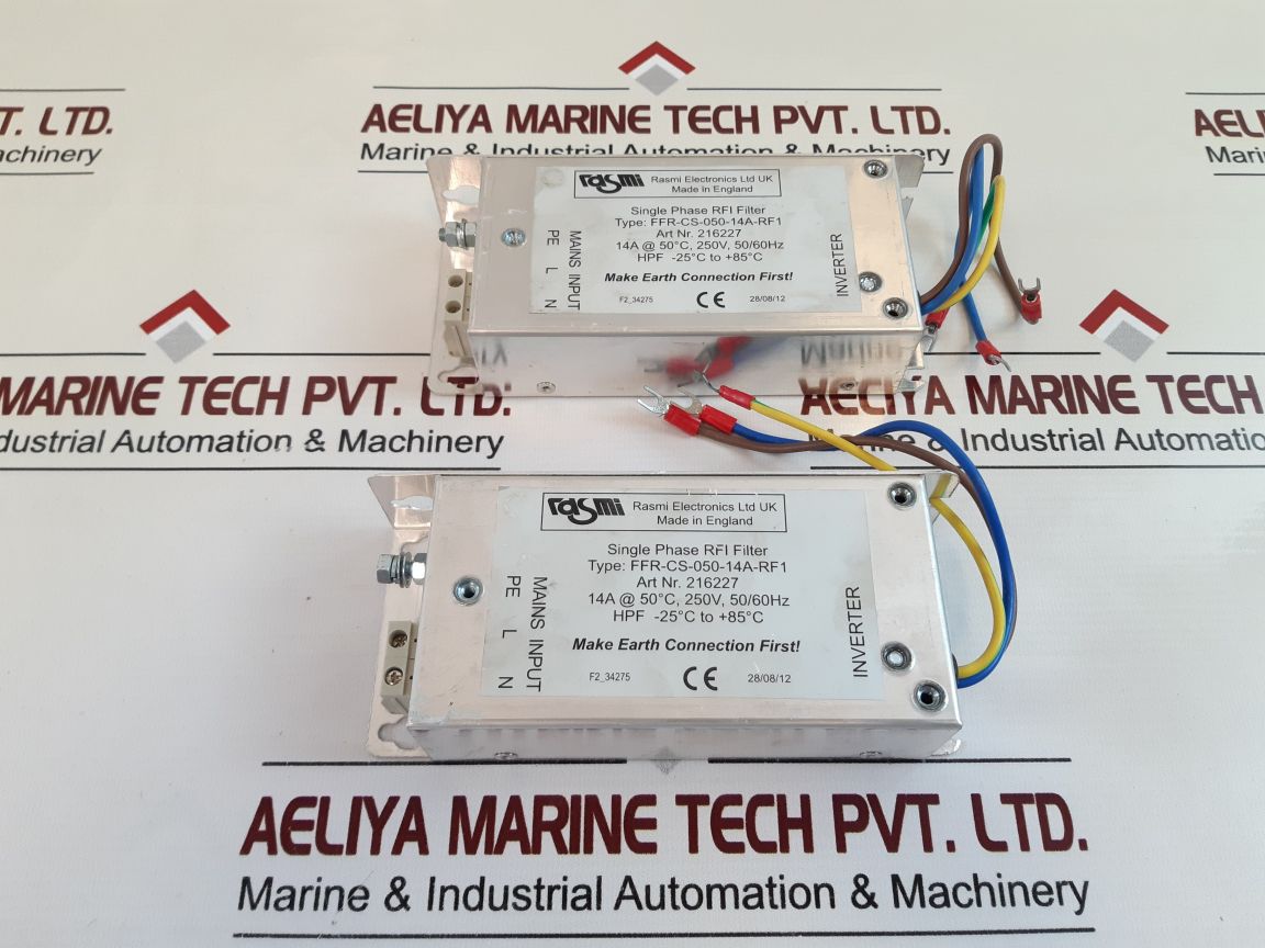 Rasmi Electronics Ffr-cs-050-14A-rf1 Single Phase Rfi Filter

