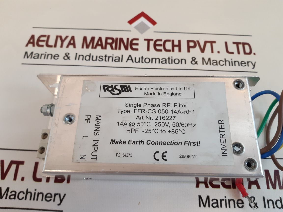 Rasmi Electronics Ffr-cs-050-14A-rf1 Single Phase Rfi Filter
